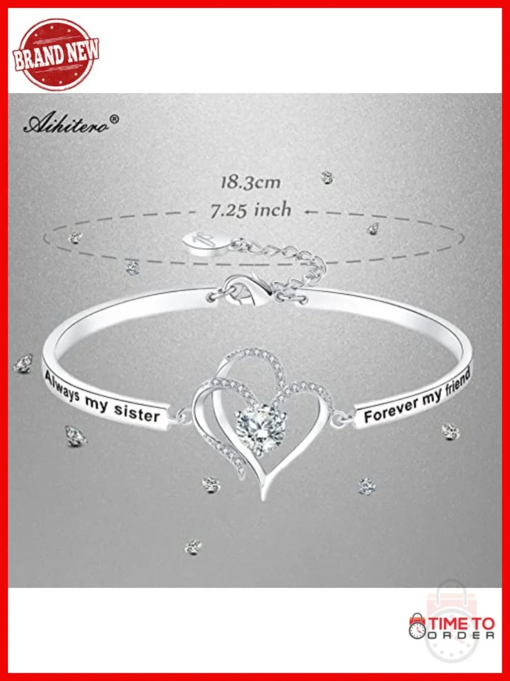 Badass Sister Bangle Bracelet Engraved Gift for Best Friend Women Jewelry